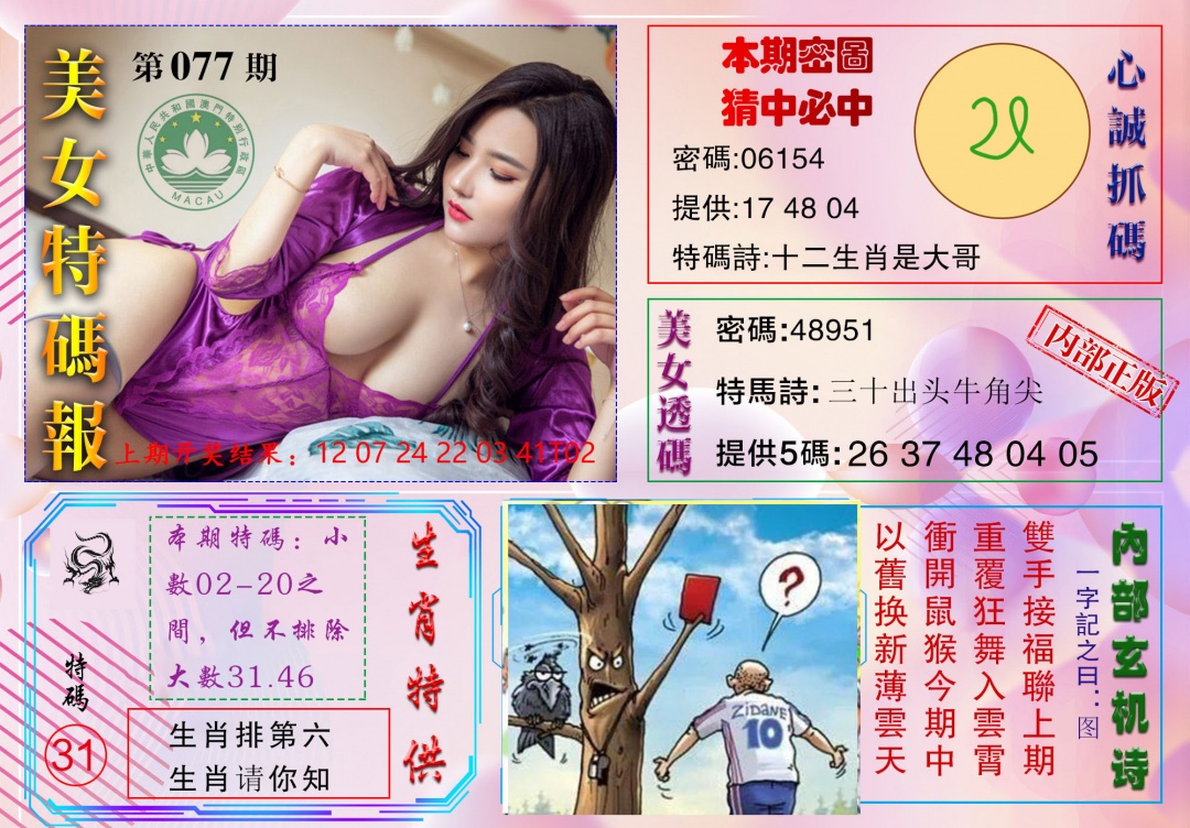 077期美女特码报[图]