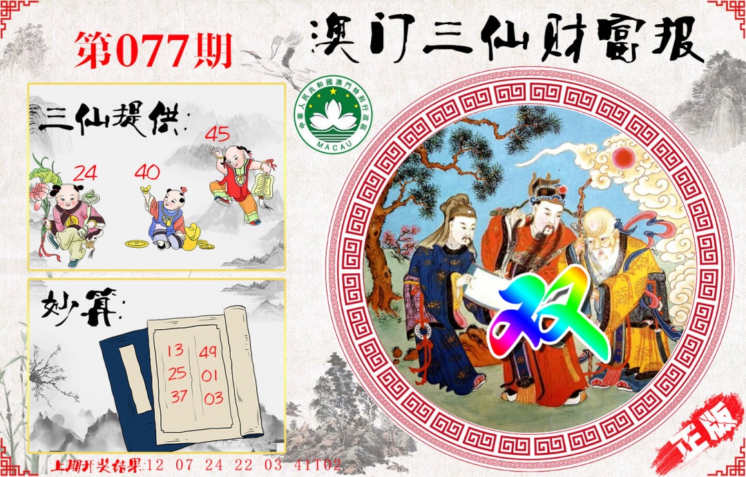 077期三仙财富报[图]